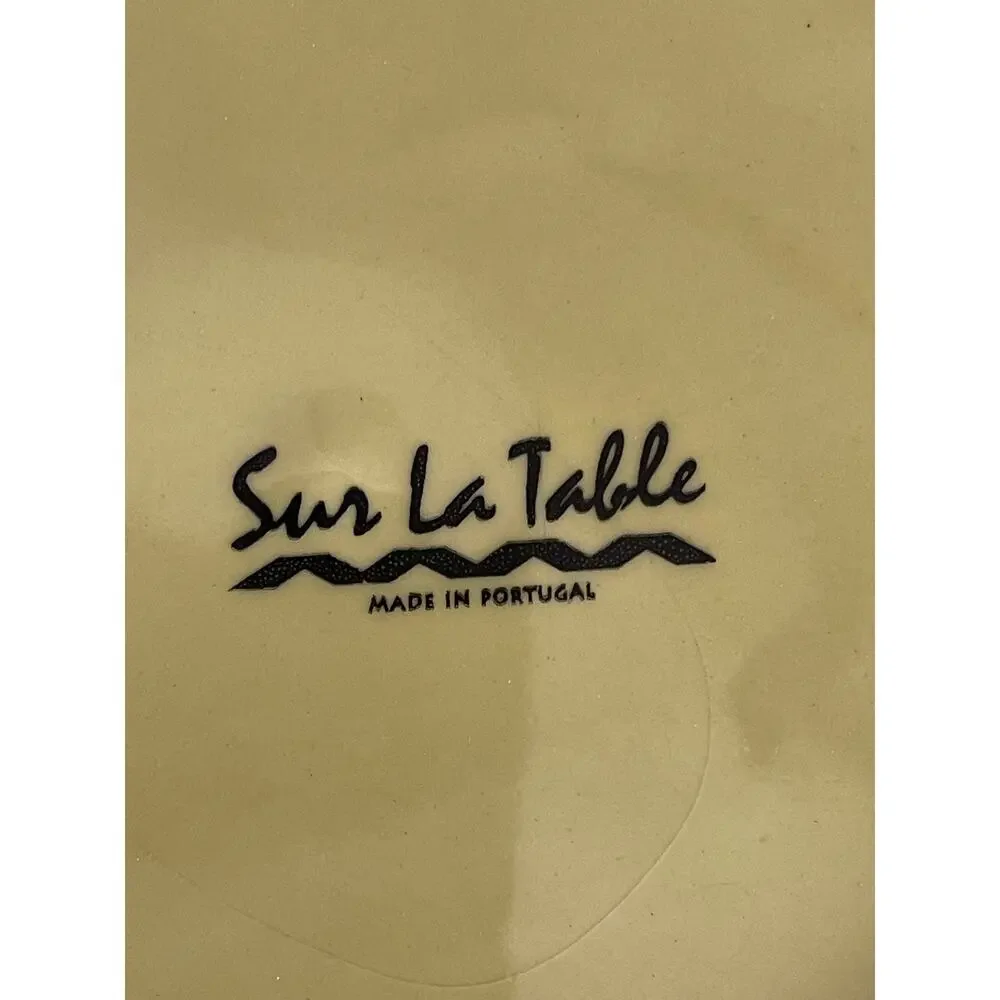 Sur La Table Set of 2 Green Salad Plates Leaf Design 8.75